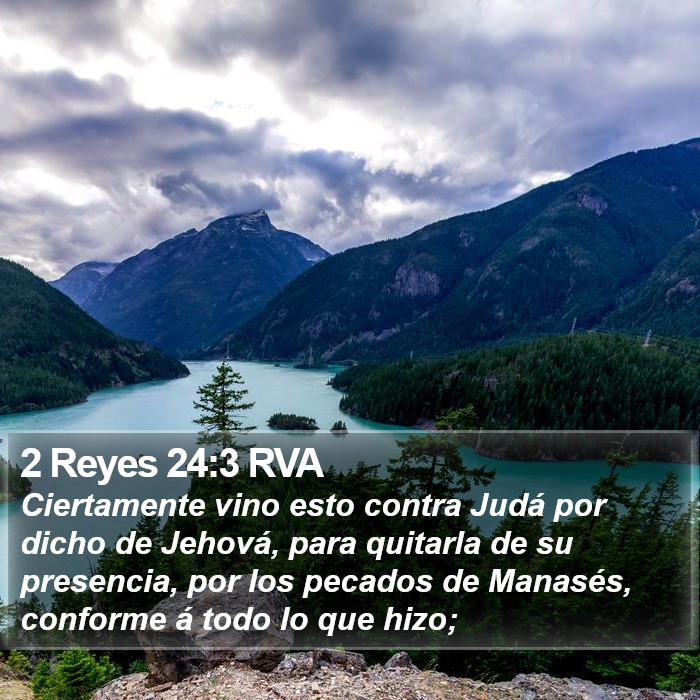 2 Reyes 24:3 RVA Bible Study