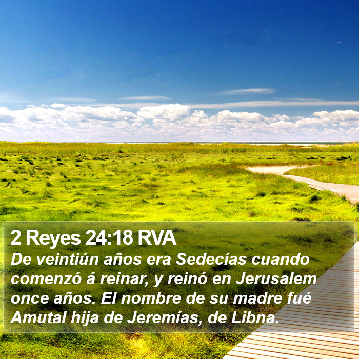 2 Reyes 24:18 RVA Bible Study