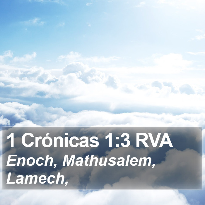 1 Crónicas 1:3 RVA Bible Study