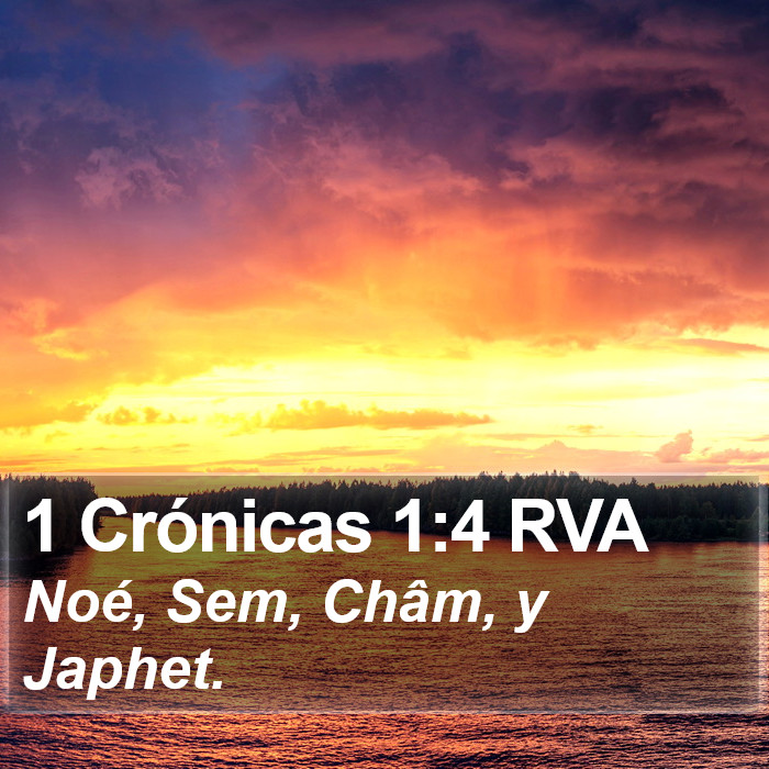 1 Crónicas 1:4 RVA Bible Study