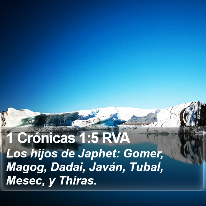 1 Crónicas 1:5 RVA Bible Study