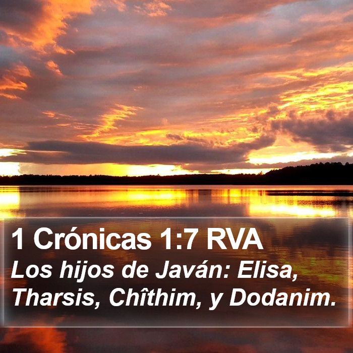 1 Crónicas 1:7 RVA Bible Study