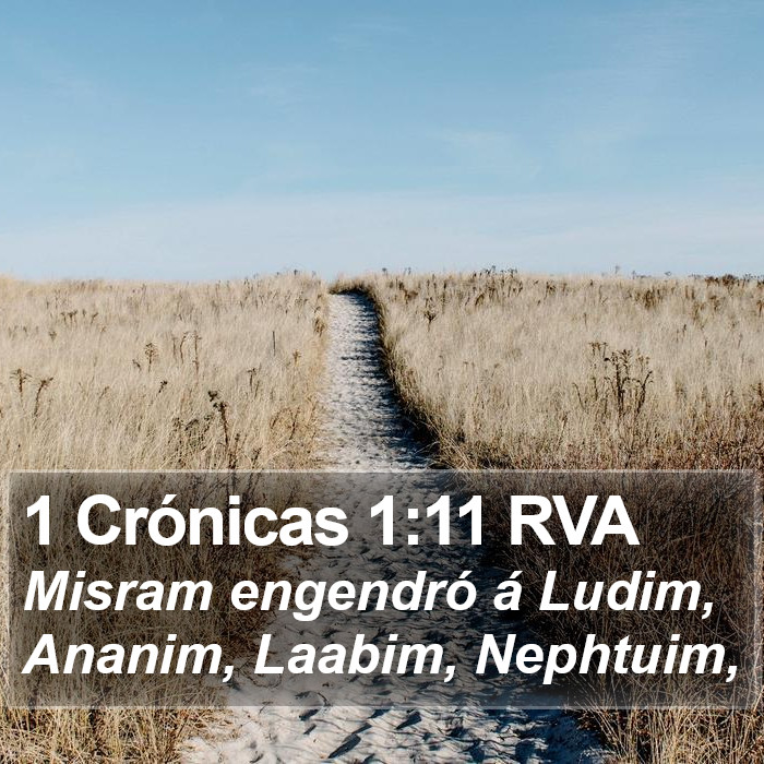 1 Crónicas 1:11 RVA Bible Study