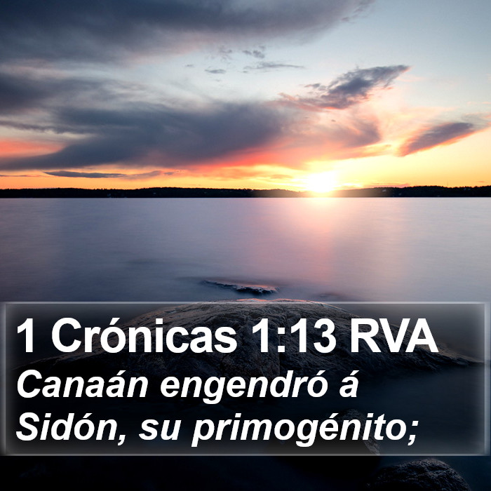 1 Crónicas 1:13 RVA Bible Study