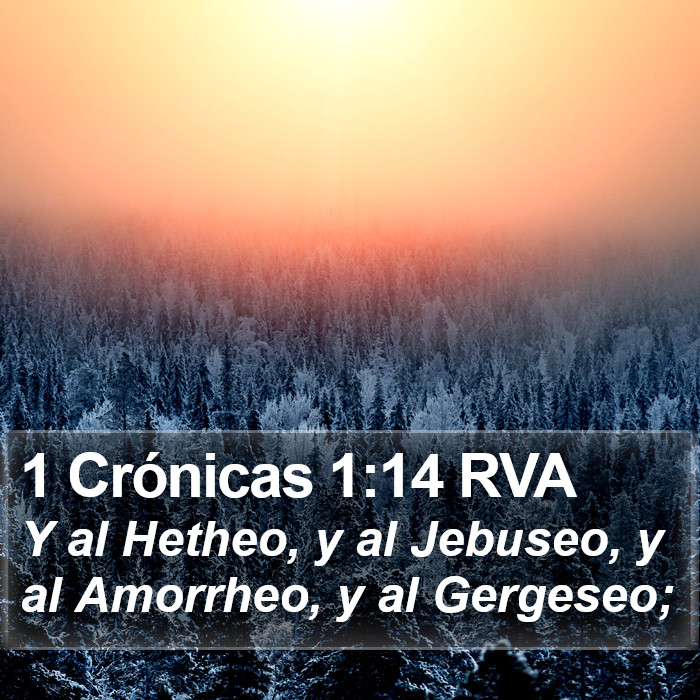 1 Crónicas 1:14 RVA Bible Study