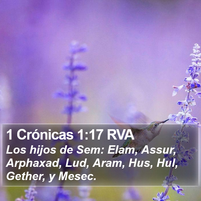 1 Crónicas 1:17 RVA Bible Study