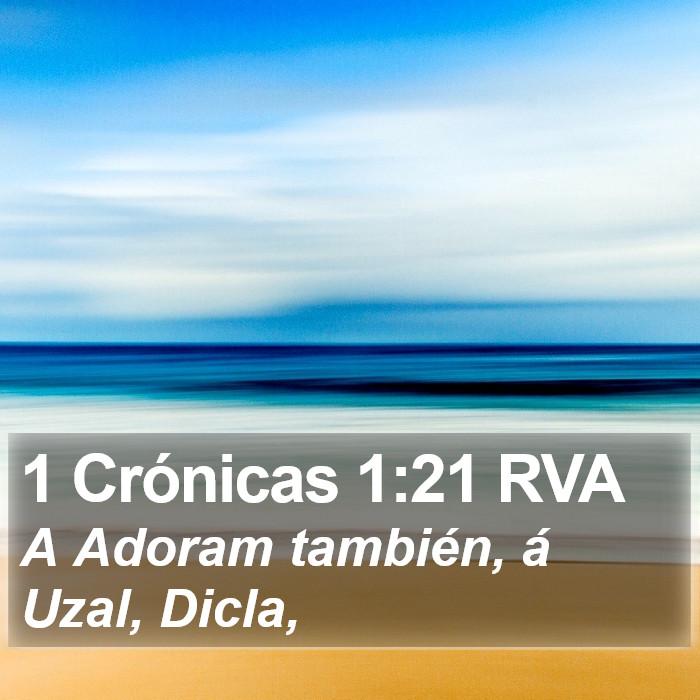 1 Crónicas 1:21 RVA Bible Study