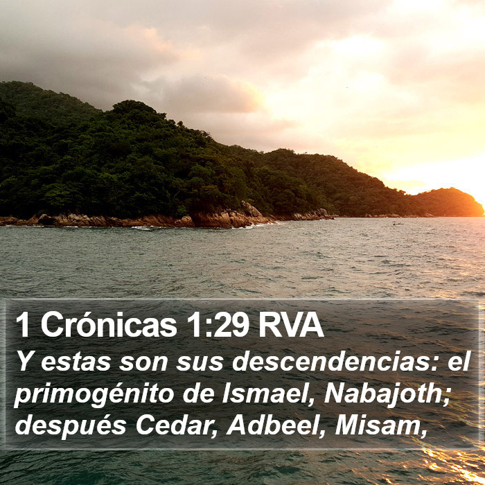 1 Crónicas 1:29 RVA Bible Study