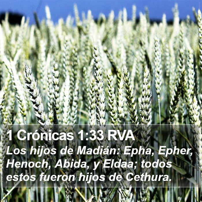 1 Crónicas 1:33 RVA Bible Study