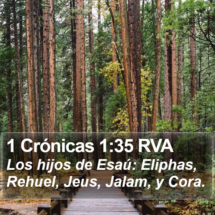 1 Crónicas 1:35 RVA Bible Study