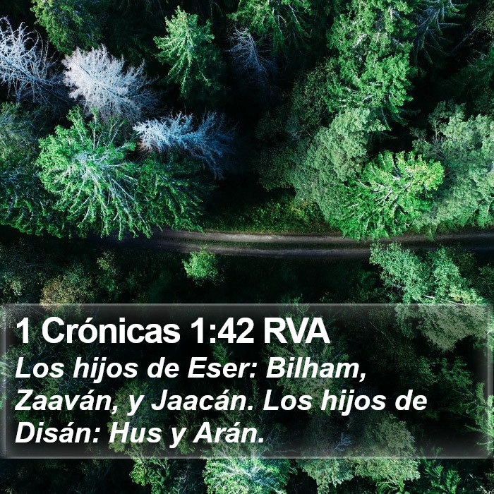 1 Crónicas 1:42 RVA Bible Study