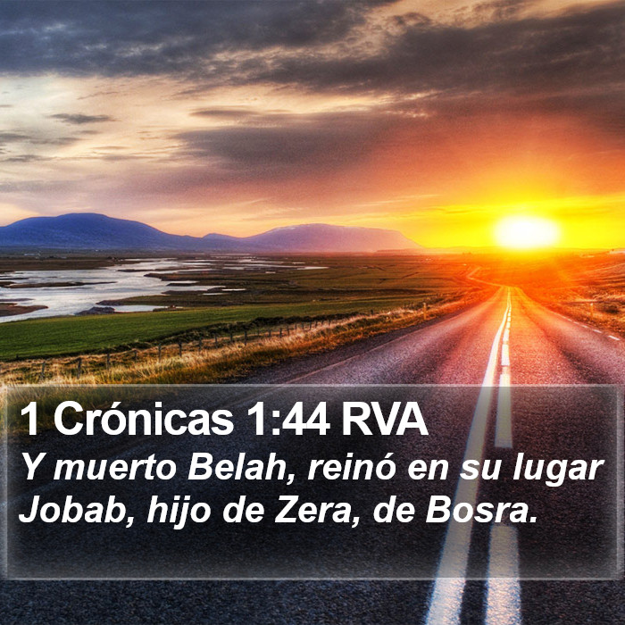 1 Crónicas 1:44 RVA Bible Study