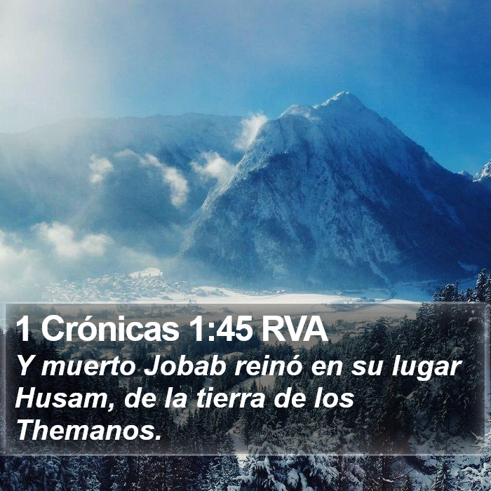 1 Crónicas 1:45 RVA Bible Study