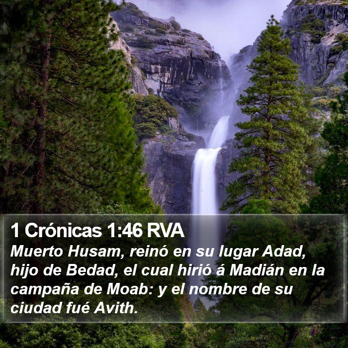 1 Crónicas 1:46 RVA Bible Study