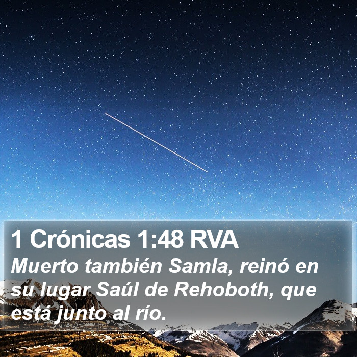 1 Crónicas 1:48 RVA Bible Study