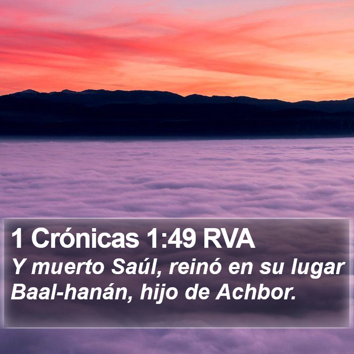 1 Crónicas 1:49 RVA Bible Study