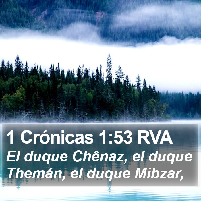 1 Crónicas 1:53 RVA Bible Study