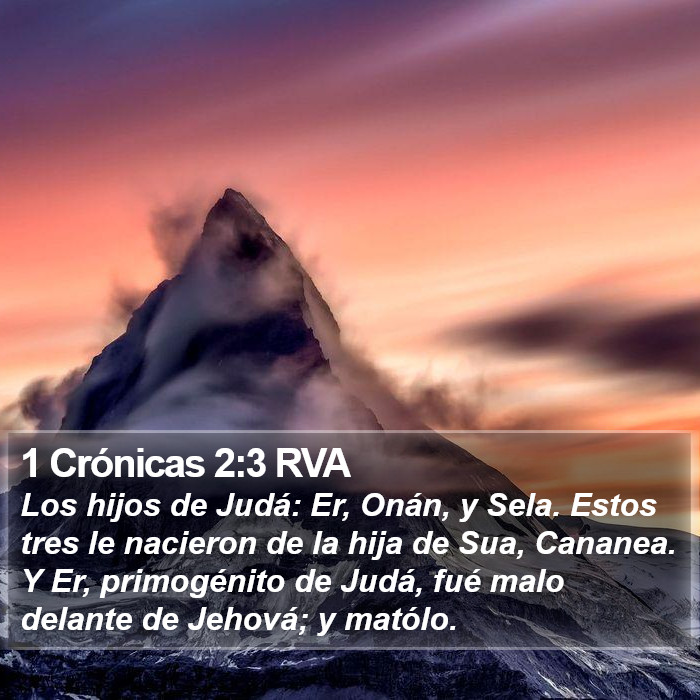 1 Crónicas 2:3 RVA Bible Study