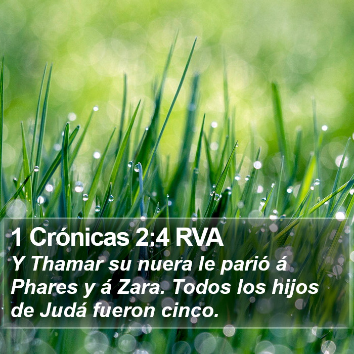 1 Crónicas 2:4 RVA Bible Study