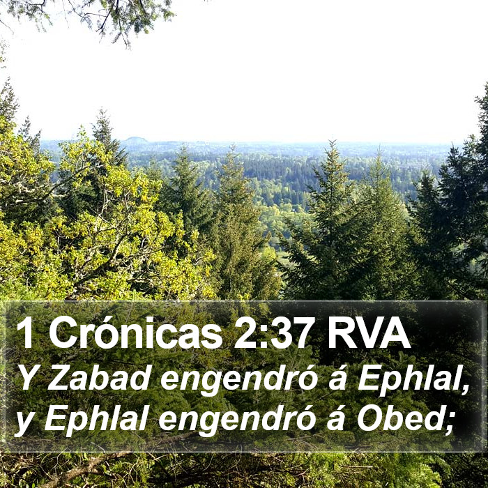 1 Crónicas 2:37 RVA Bible Study