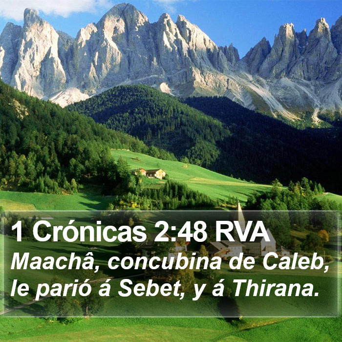 1 Crónicas 2:48 RVA Bible Study