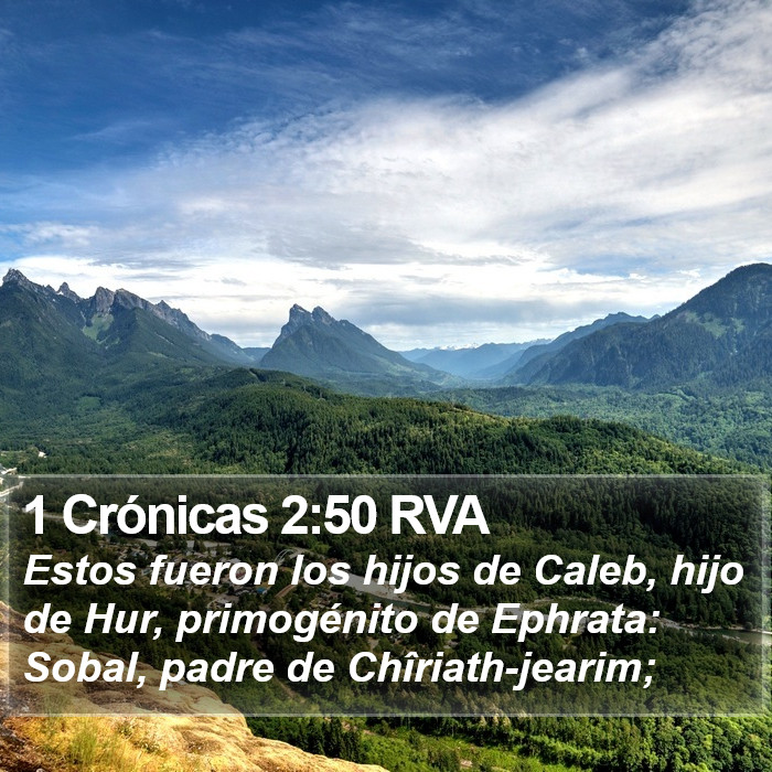 1 Crónicas 2:50 RVA Bible Study