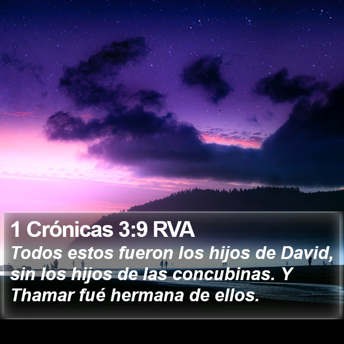 1 Crónicas 3:9 RVA Bible Study