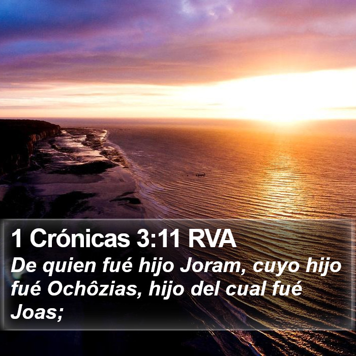 1 Crónicas 3:11 RVA Bible Study