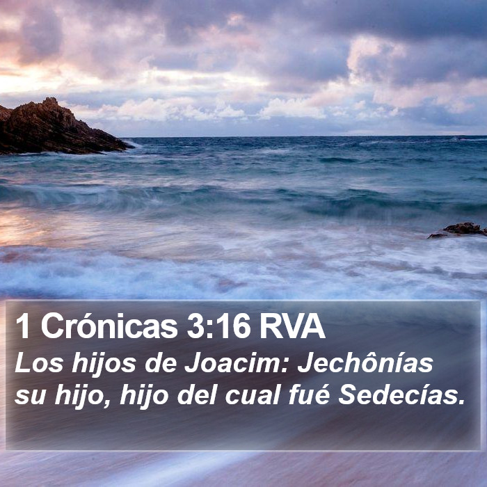 1 Crónicas 3:16 RVA Bible Study