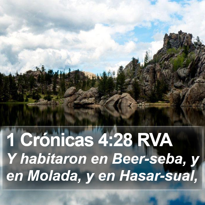 1 Crónicas 4:28 RVA Bible Study