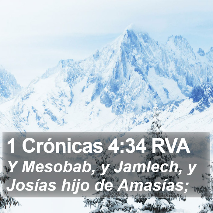 1 Crónicas 4:34 RVA Bible Study