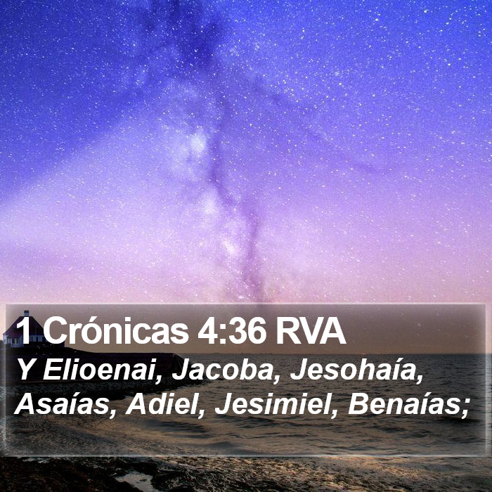 1 Crónicas 4:36 RVA Bible Study