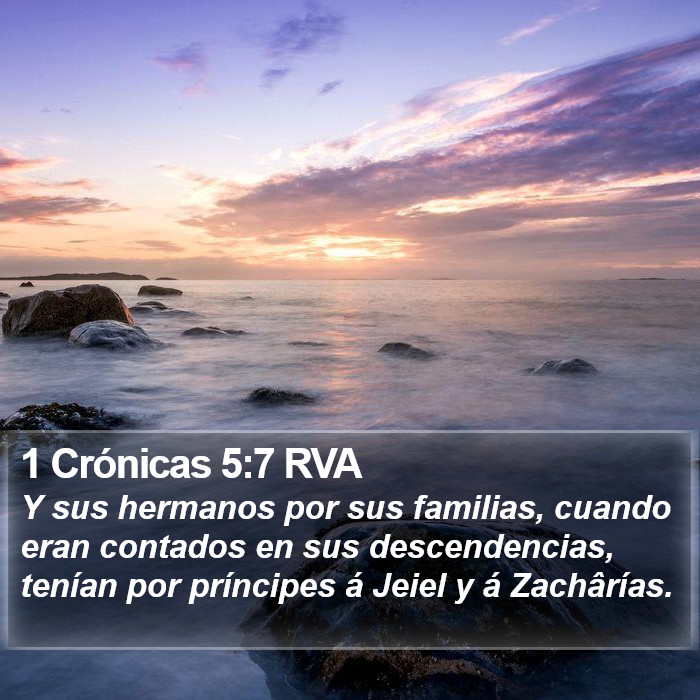 1 Crónicas 5:7 RVA Bible Study