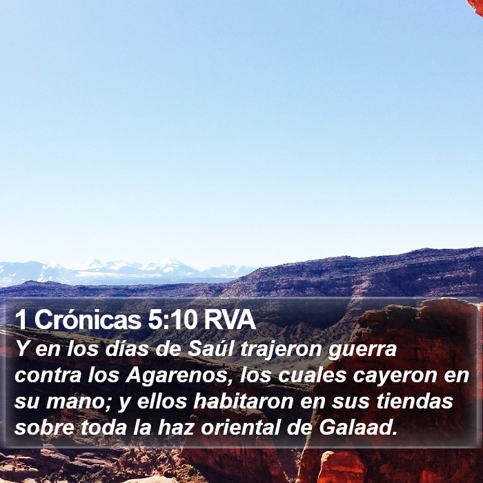 1 Crónicas 5:10 RVA Bible Study