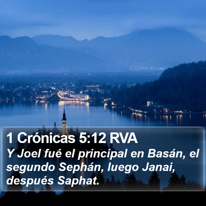 1 Crónicas 5:12 RVA Bible Study