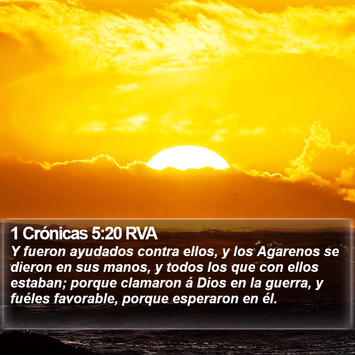 1 Crónicas 5:20 RVA Bible Study