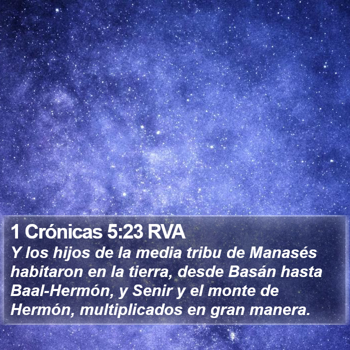 1 Crónicas 5:23 RVA Bible Study