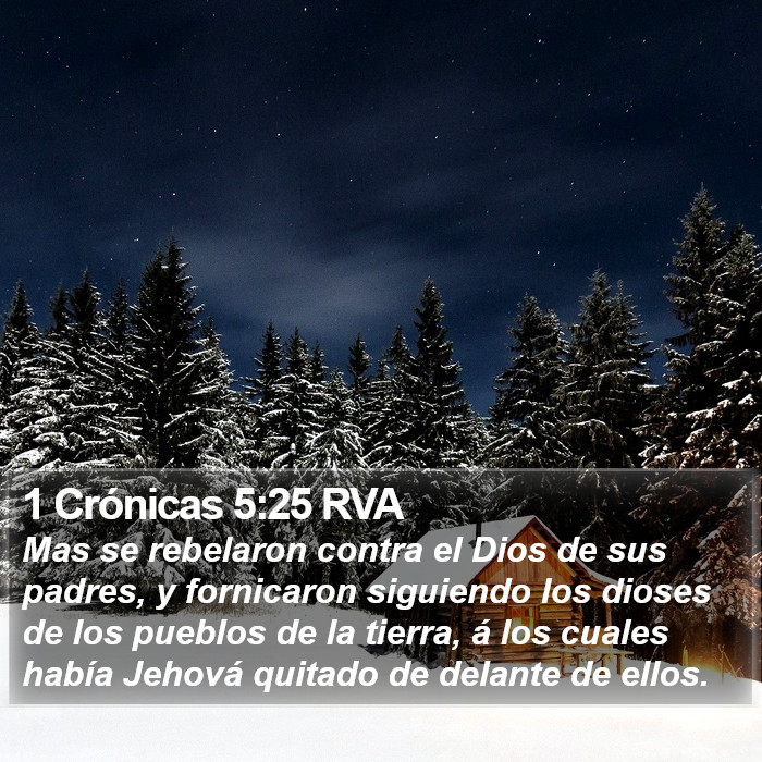 1 Crónicas 5:25 RVA Bible Study