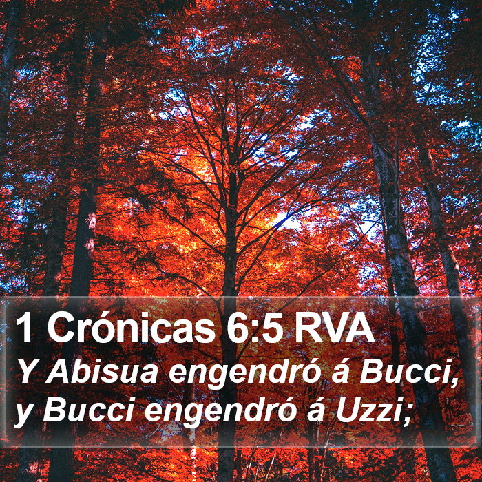 1 Crónicas 6:5 RVA Bible Study