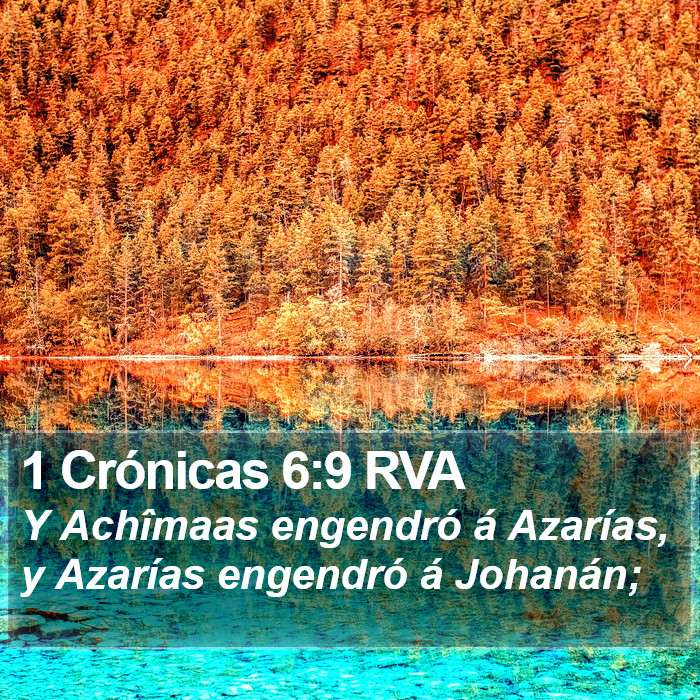 1 Crónicas 6:9 RVA Bible Study