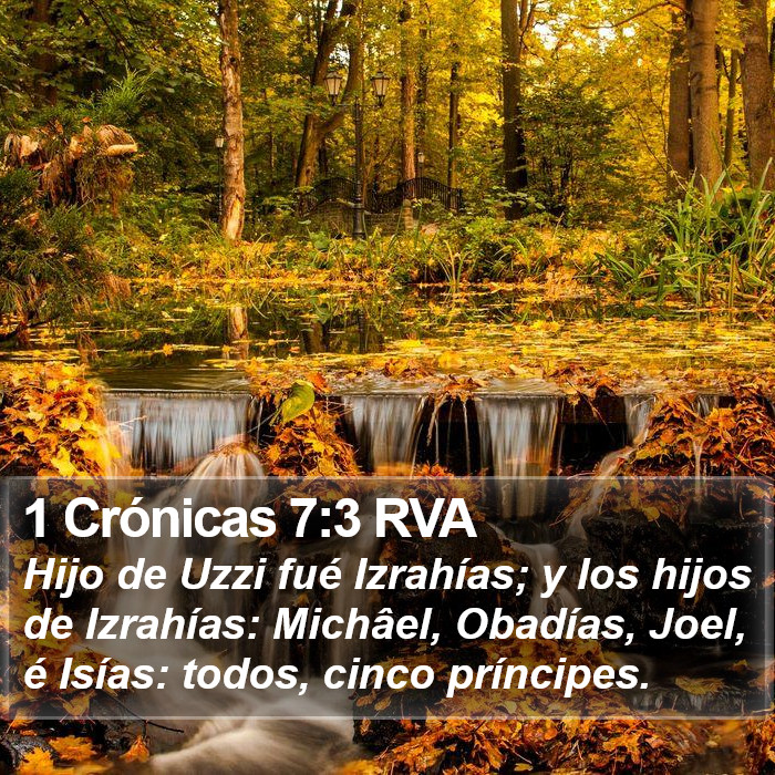 1 Crónicas 7:3 RVA Bible Study