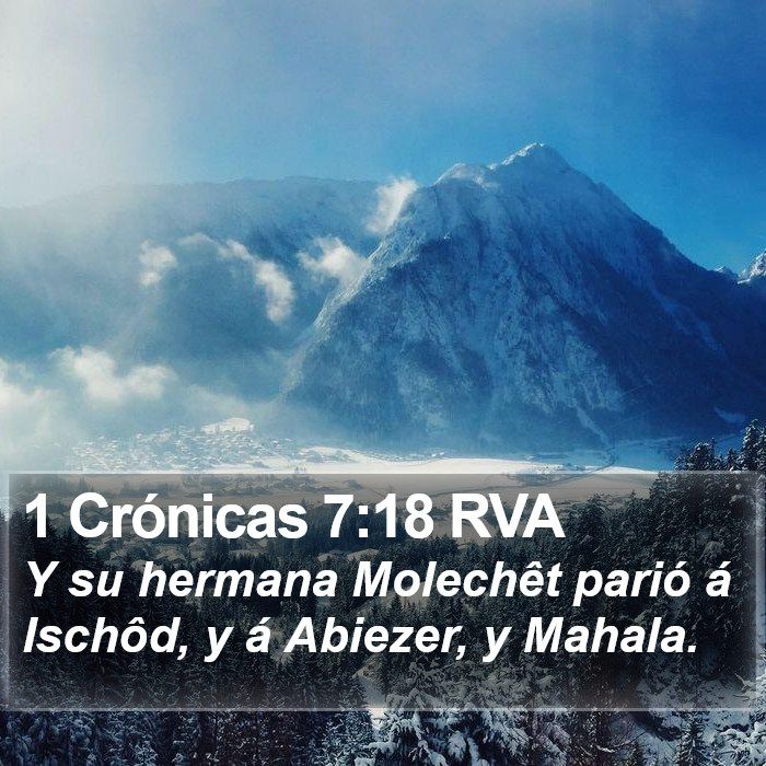 1 Crónicas 7:18 RVA Bible Study