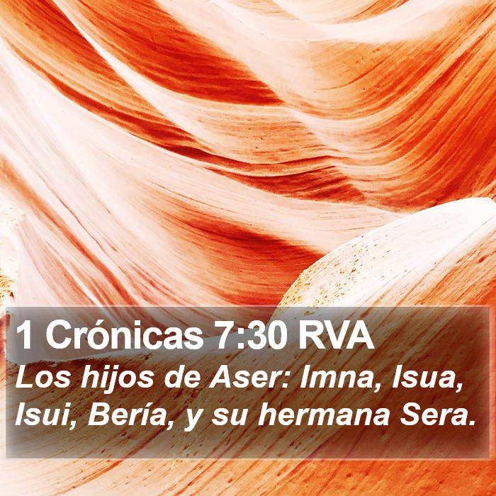 1 Crónicas 7:30 RVA Bible Study