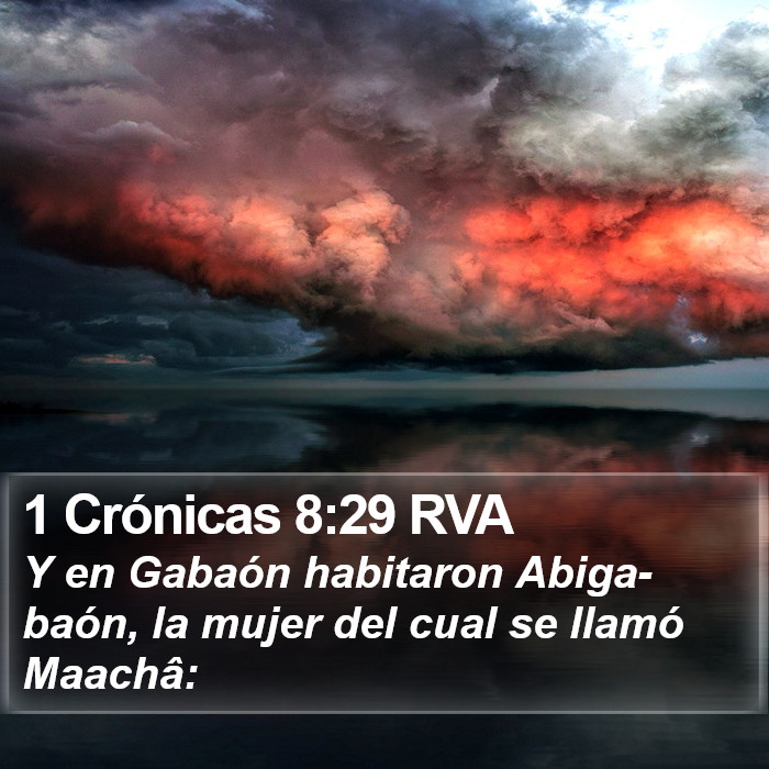 1 Crónicas 8:29 RVA Bible Study