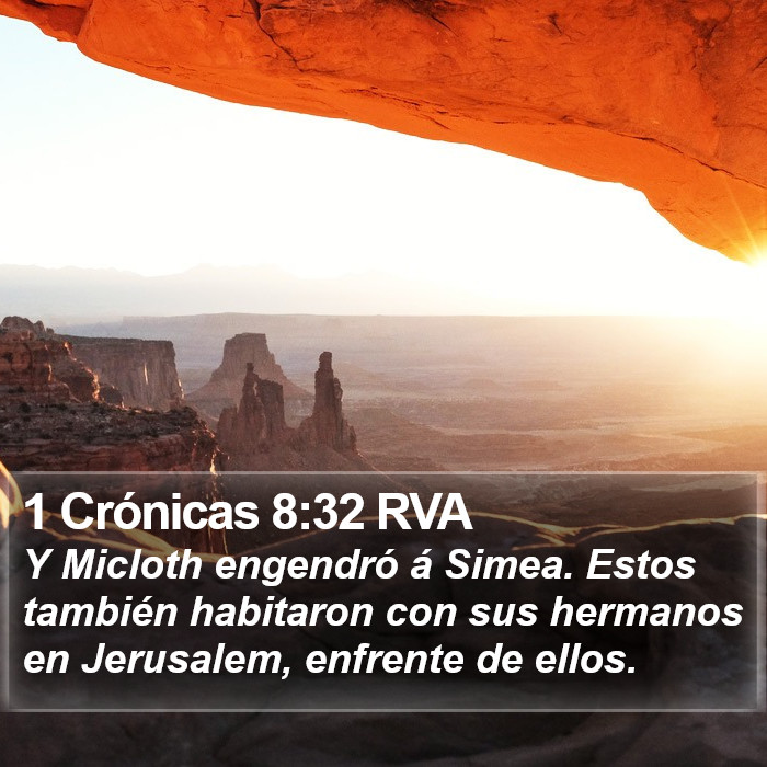 1 Crónicas 8:32 RVA Bible Study