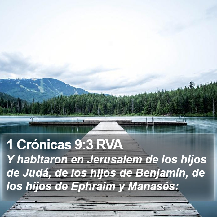 1 Crónicas 9:3 RVA Bible Study