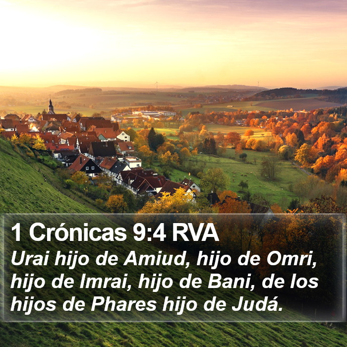 1 Crónicas 9:4 RVA Bible Study