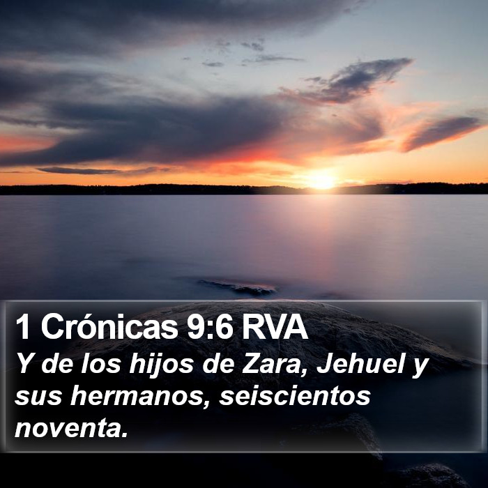 1 Crónicas 9:6 RVA Bible Study