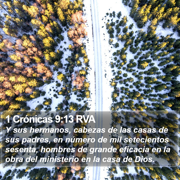 1 Crónicas 9:13 RVA Bible Study