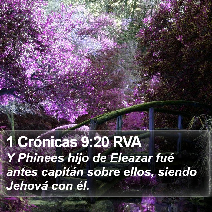 1 Crónicas 9:20 RVA Bible Study